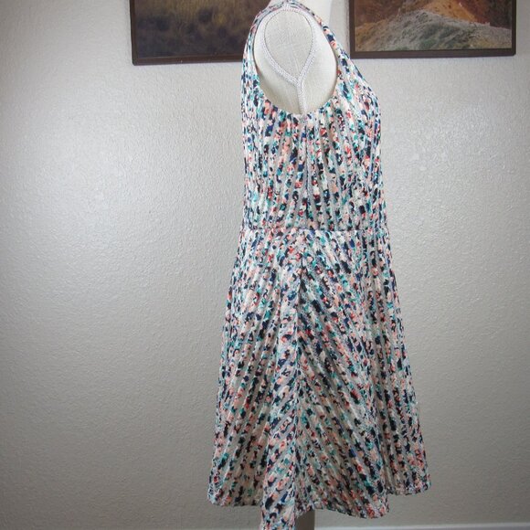Apt 9 Women's Size 16 Mesh Texture Fit & Flare Dress Pockets Multi-Colored Lined - Picture 6 of 12